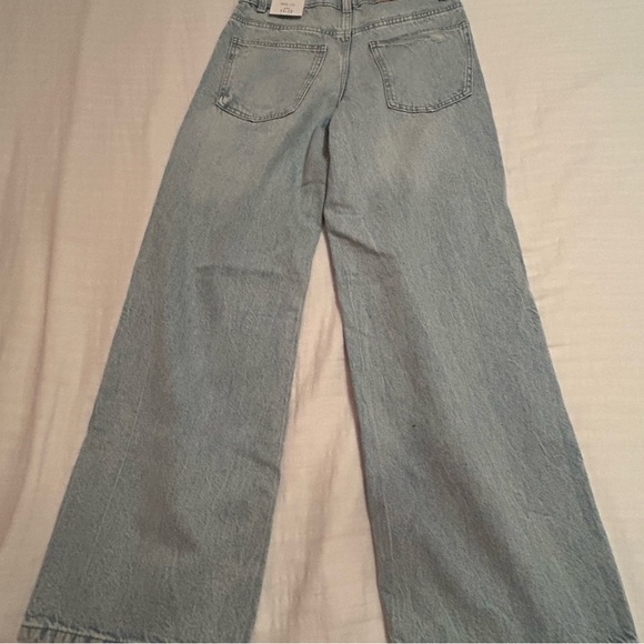 Zara Light Blue Wide Leg Jeans - Picture 2 of 3